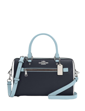 coach rowan satchel in colorblock