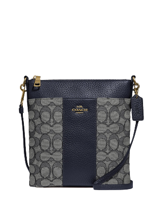 new signature jacquard kitt crossbody