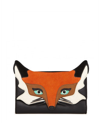 kate spade blaze a trail fox clutch