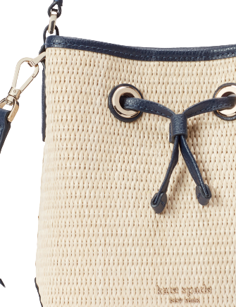 kate spade eva straw small bucket