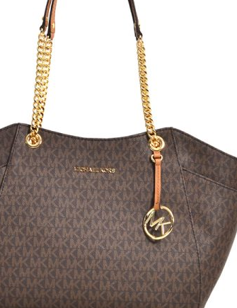 michael kors jet set logo tote large