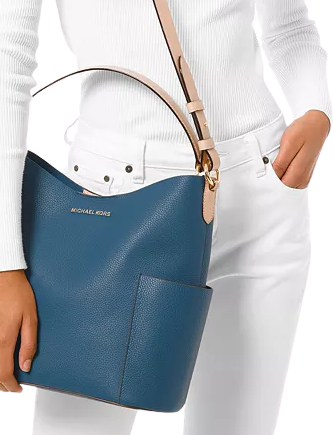 michael kors bedford bucket shoulder bag