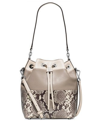 Michael Michael Dottie Large Colorblock Python Bag Brixton