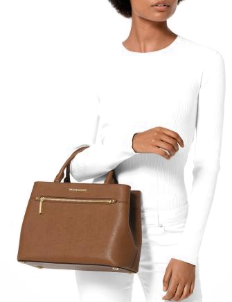 hailee crossgrain leather satchel