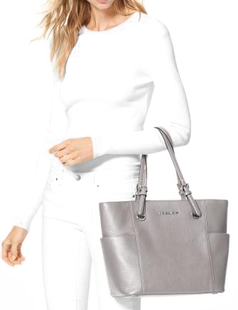 michael kors jet set leather tote