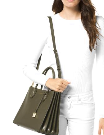 michael kors mercer leather tote