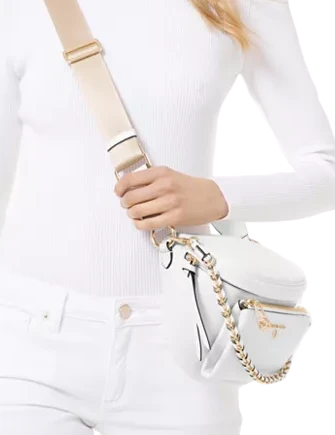 michael kors white sling bag