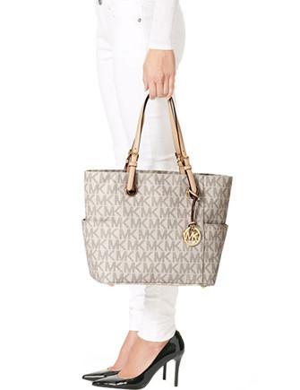 michael kors jet set ew signature tote