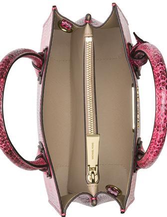 michael kors python handbag pink