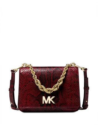 michael kors python bag red