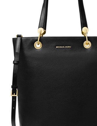 michael kors raven large logo tote