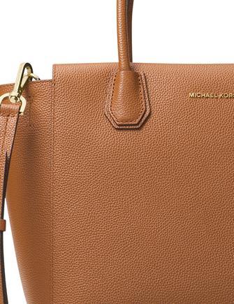 michael kors mercer large leather satchel