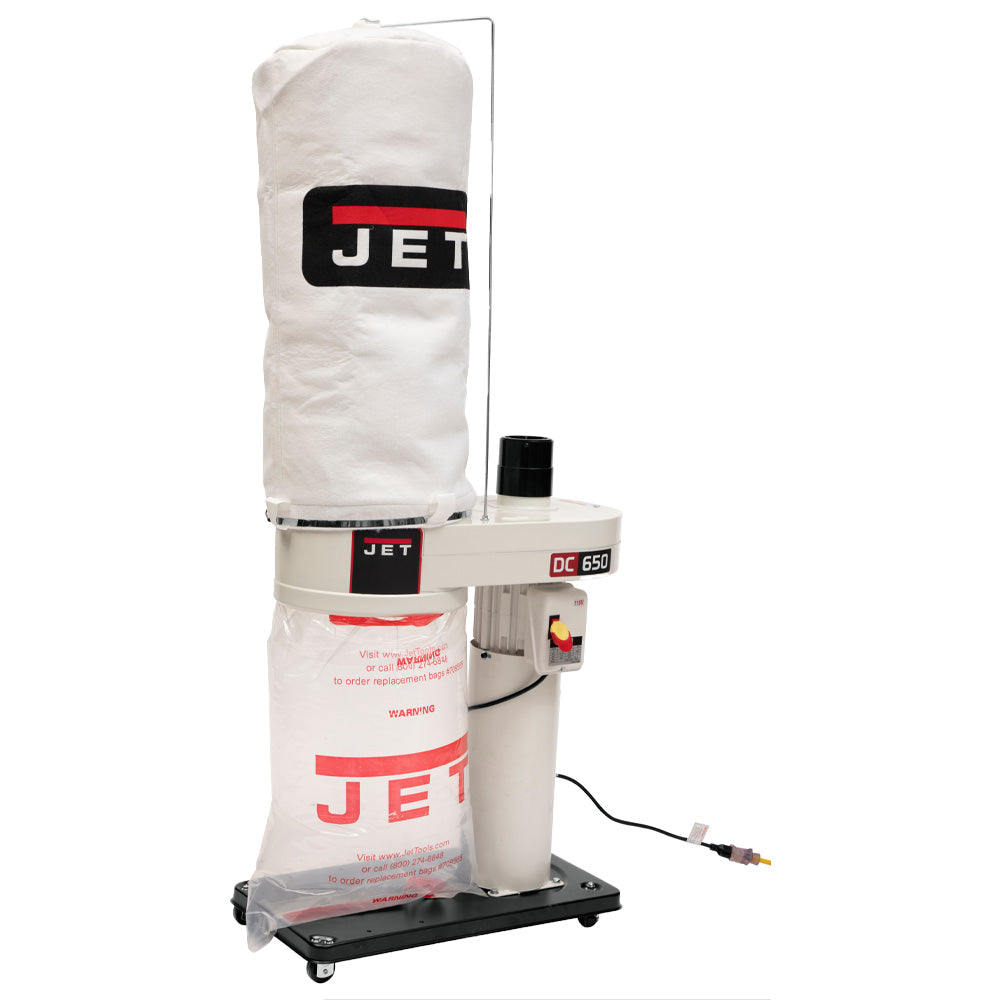 Jet Dc 650 1hp Dust Collector 5 Micron Filter Bag Kit Oaktree Supply 