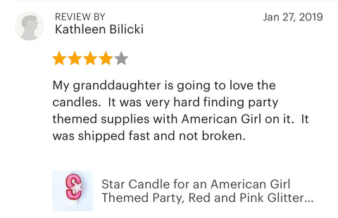 american girl candle review