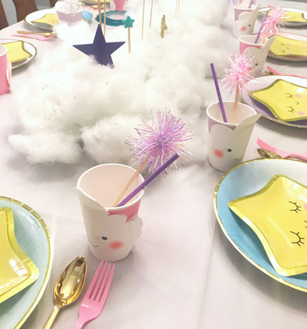 kids party table place setting