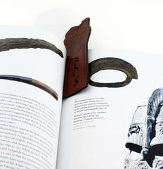 leather viking runes bookmark