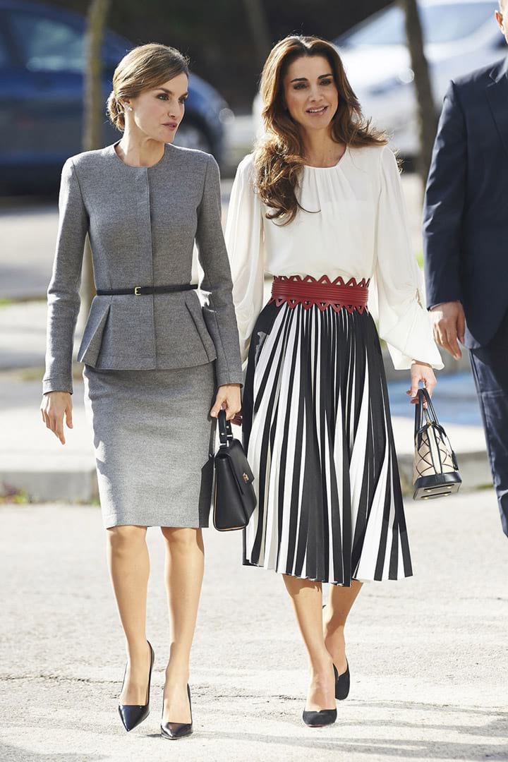 Queen-Rania-of-Jordan-with-Queen-Letizia-of-Spain