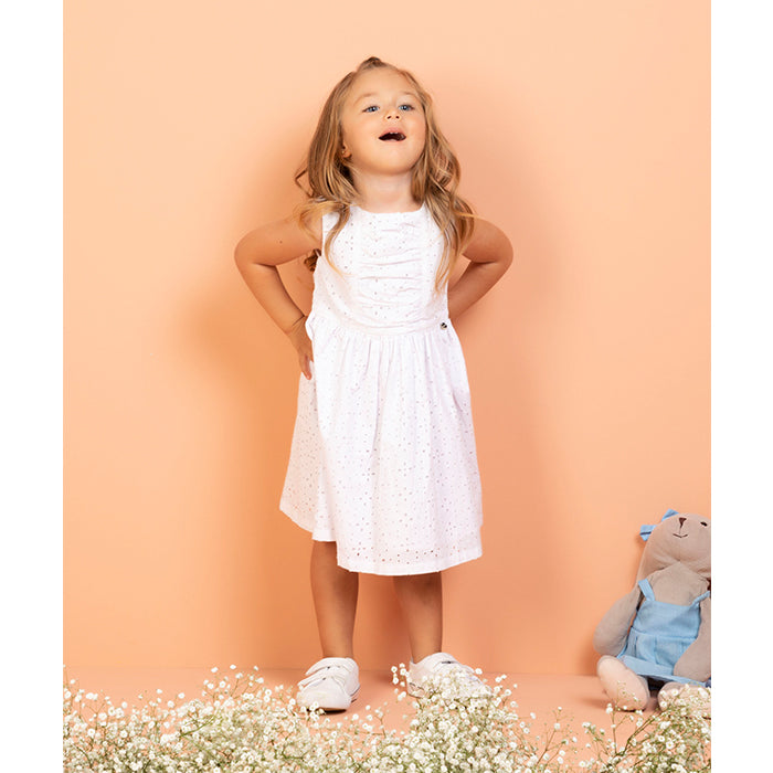 Vestido blanco bebé niña– Codelin