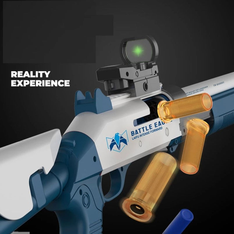 XM1014 Soft Shell Ejection Launcher Rifle Toy Gun Foam Dart Pistol Model Manual Plastic Blaster Armas For Kid Adult Outdoor Game - Wagwun Gel blasters and Designer