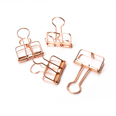 Bold Tuesday Copper Binder Clips 4-pack