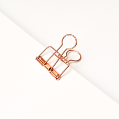 Bold Tuesday Copper Binder Clips Single