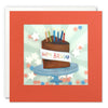 James Ellis Chocolate Cake Birthday Card with Paper Confetti