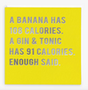 Calories Humour Birthday Card