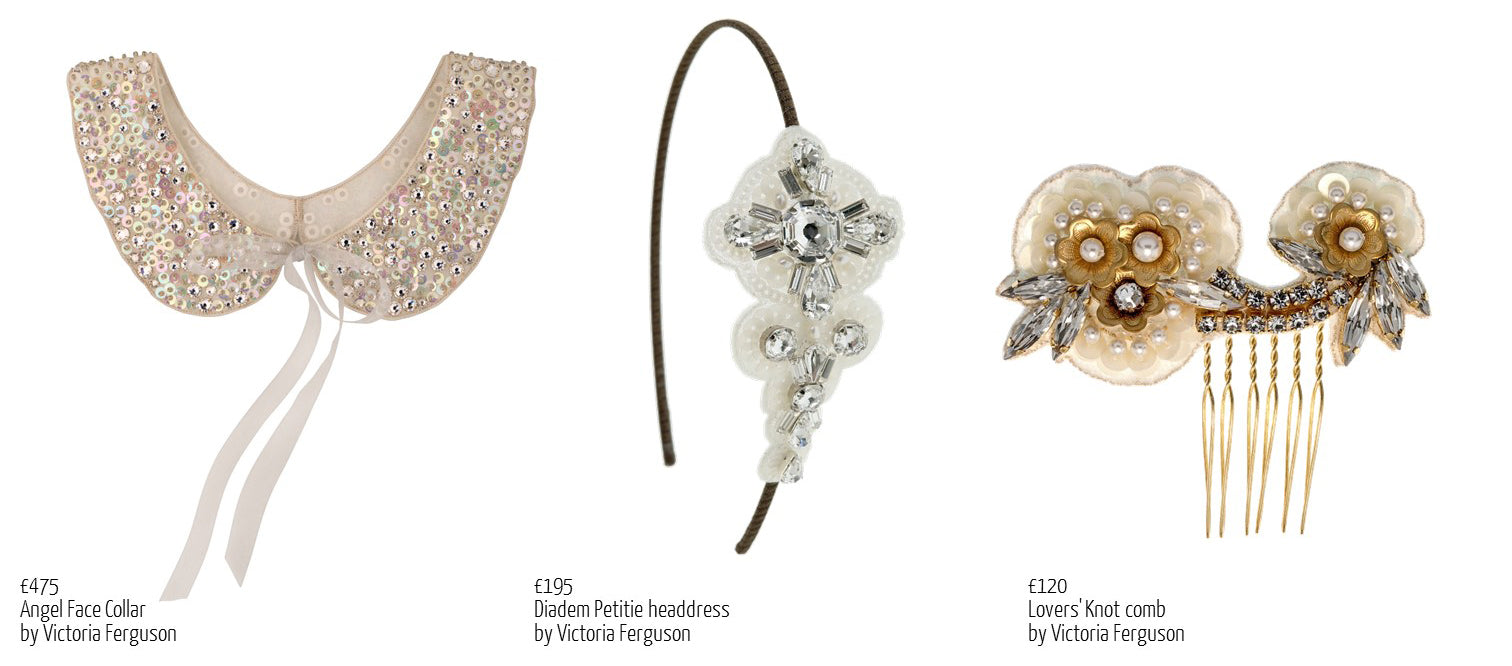 Sequin bridal accessories