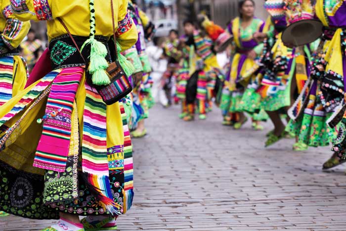 Peruvian Pom Poms: Dancing Girls in Festival Costumes