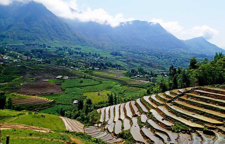 The Sapa Mountains in Vietnam