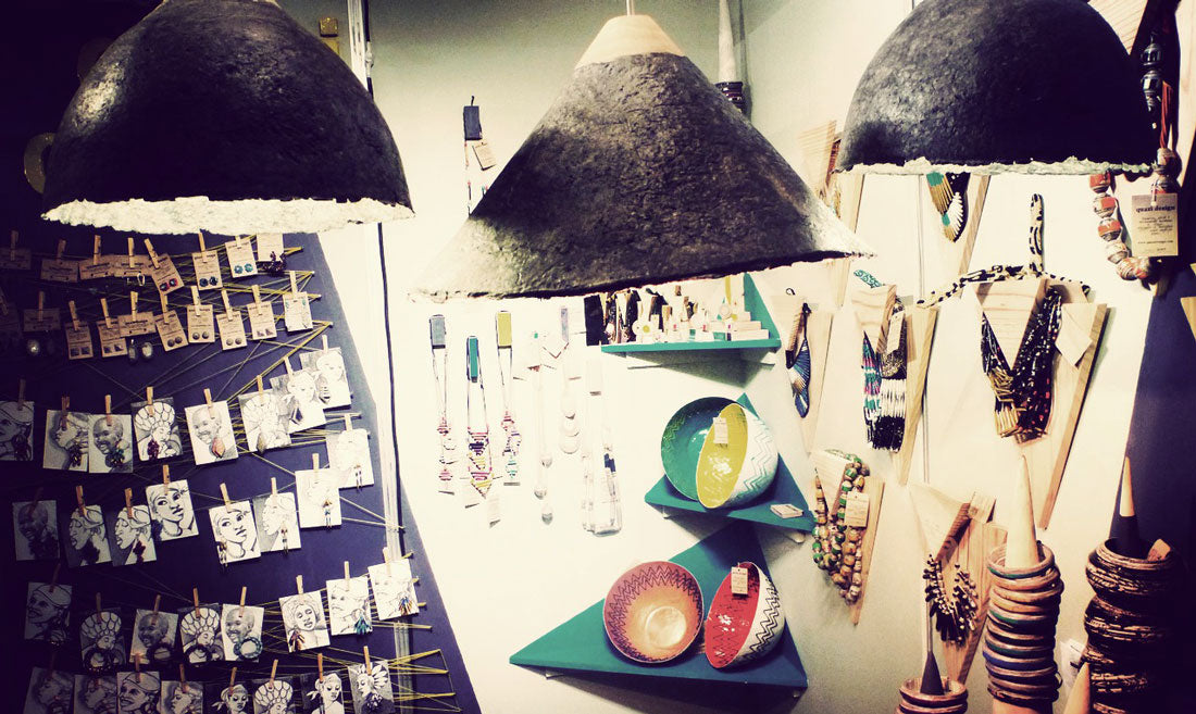 Quazi Design Lamp Shades, Bowls, and Jewelry