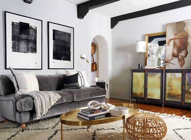 Eclectic Decorating: Brady's living room