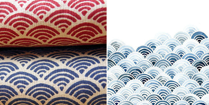 japanese patterns now and then: seigaiha