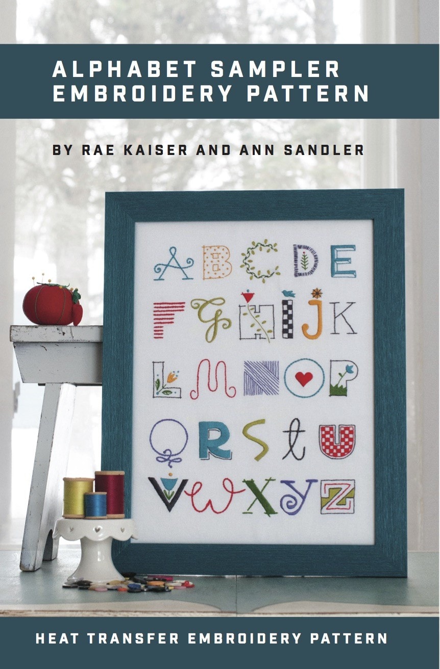 Alphabet Sampler Printed Pattern w/ Iron Transfer - Stitch Supply Co.