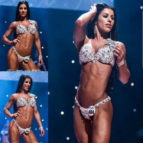 White WBFF Couture Competition Bikini Sydney 2018