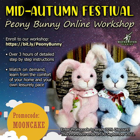 New Peony Bunny Online Workshop – Wayneston Studios