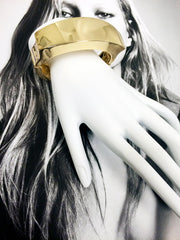 Gold bar clip on bracelet