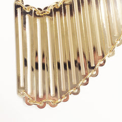 Futurism Horizontal Ladder Bib Necklace