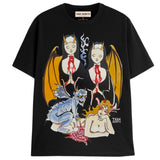 FALLEN ANGELS T-Shirts DTG Small BLACK 