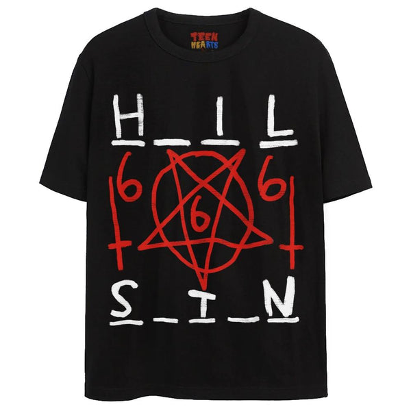 HAIL SATAN T-Shirts DTG Small Black 