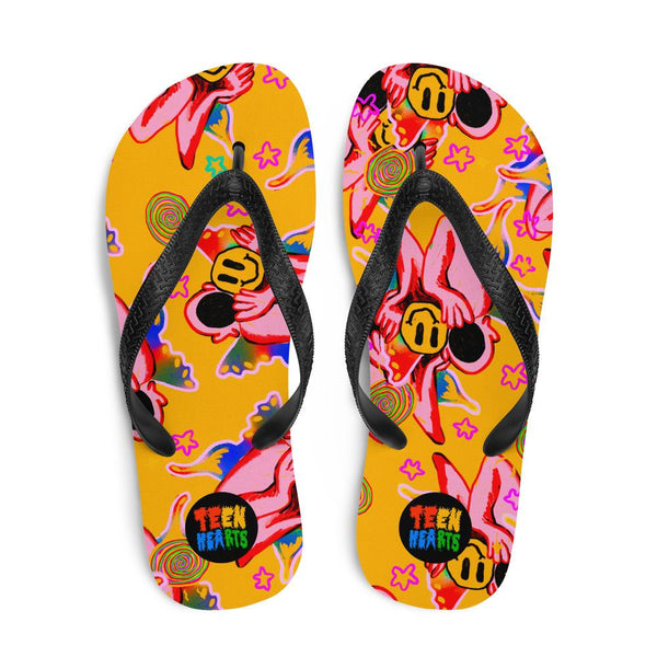 Smiley Flip-Flops itserviceconsult Clothing - STAY WEIRD 