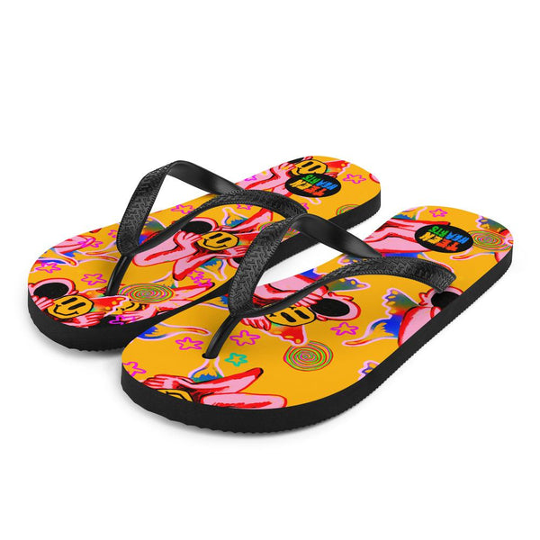 Smiley Flip-Flops itserviceconsult Clothing - STAY WEIRD S 