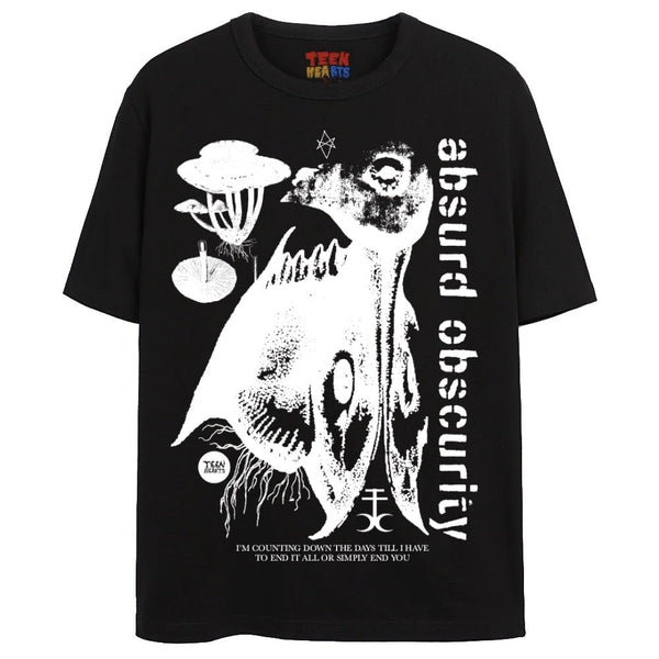 ABSURD OBSCURITY T-Shirts DTG Small BLACK 