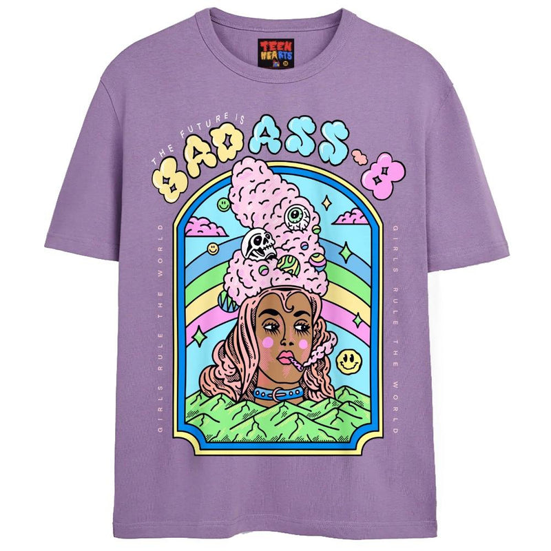 BAD-ASS-B T-Shirts DTG Small Lavender 