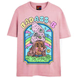 BAD-ASS-B T-Shirts DTG Small Pink 2