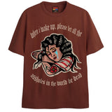 BE GONE T-Shirts DTG Small Brown 