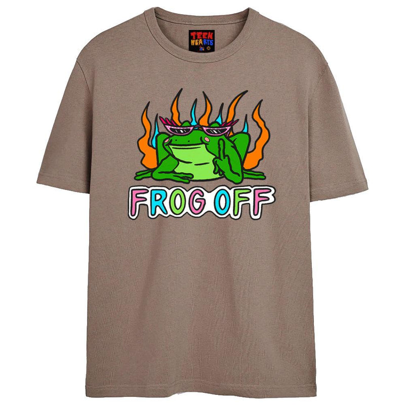 FROG OFF T-Shirts DTG Small SAND 