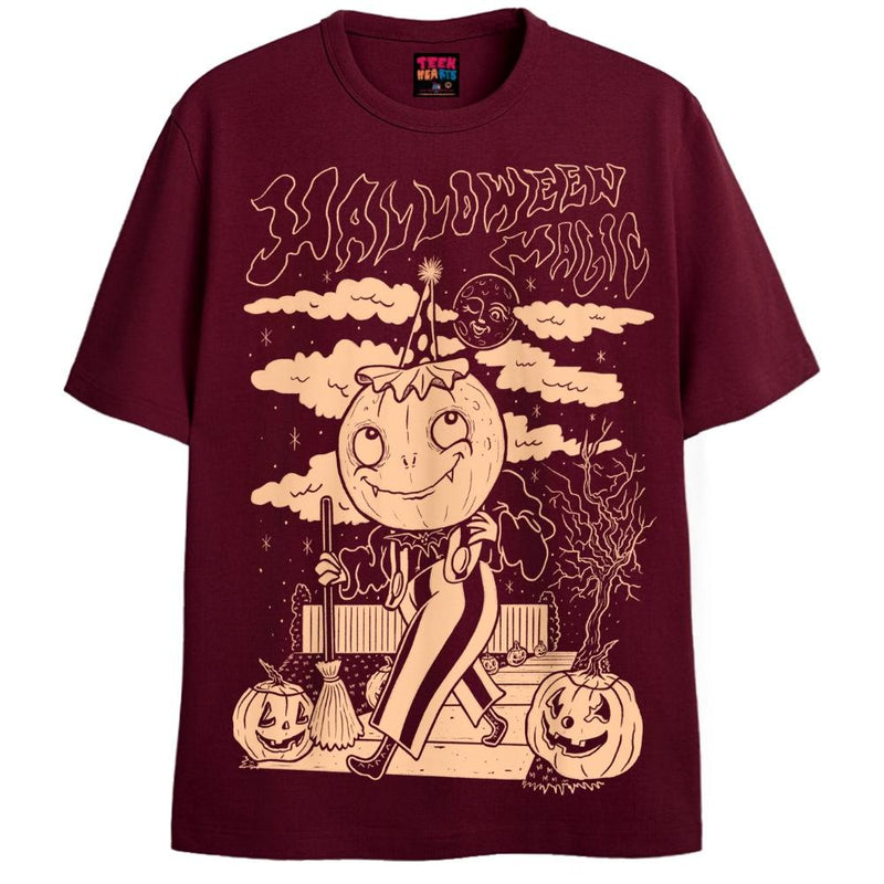 HALLOWEEN MAGIC T-Shirts DTG Small Maroon 