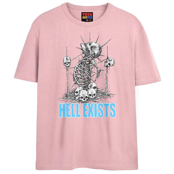 HELL EXISTS T-Shirts DTG Small Pink 