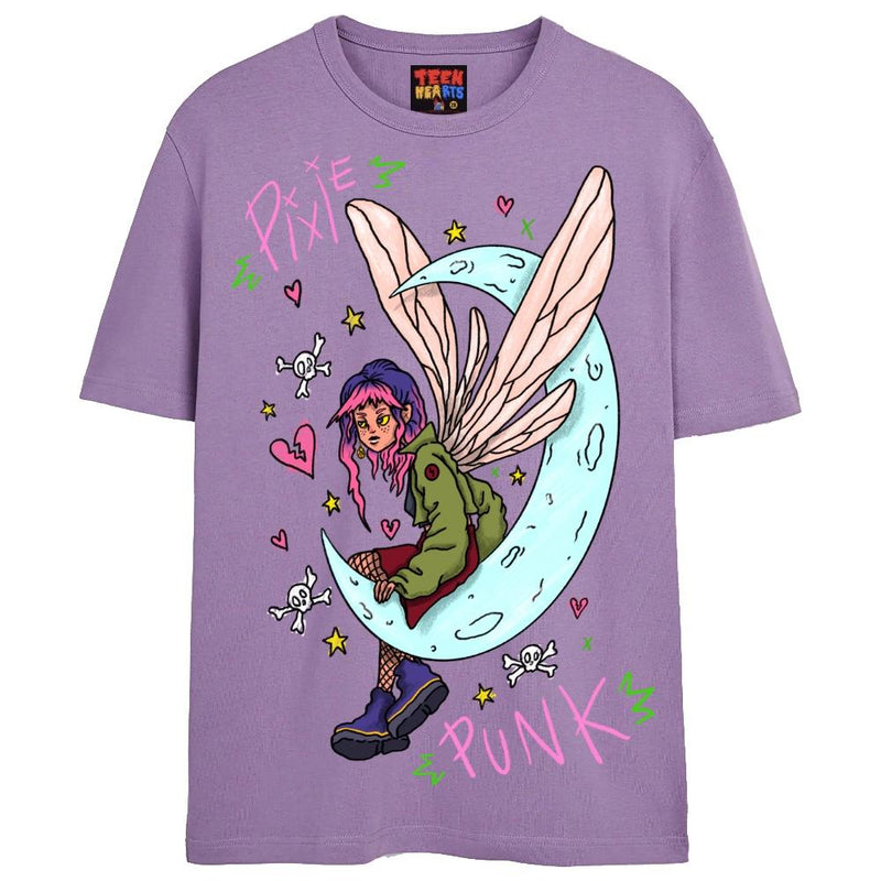 PIXIE PUNK T-Shirts DTG Small Lavender 